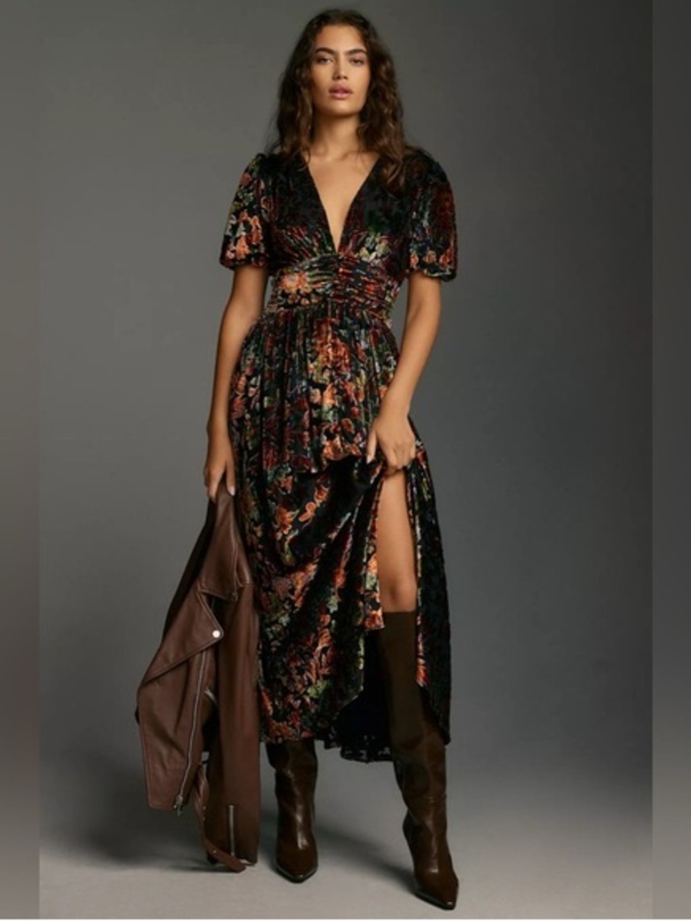 Anthropologie The Katerina Button-Front Dress